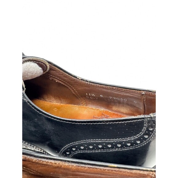 Allen Edmonds Mens Shoes Black Leather Lloyd Wingtip Oxford Derby Dress US 11.5 main image 9